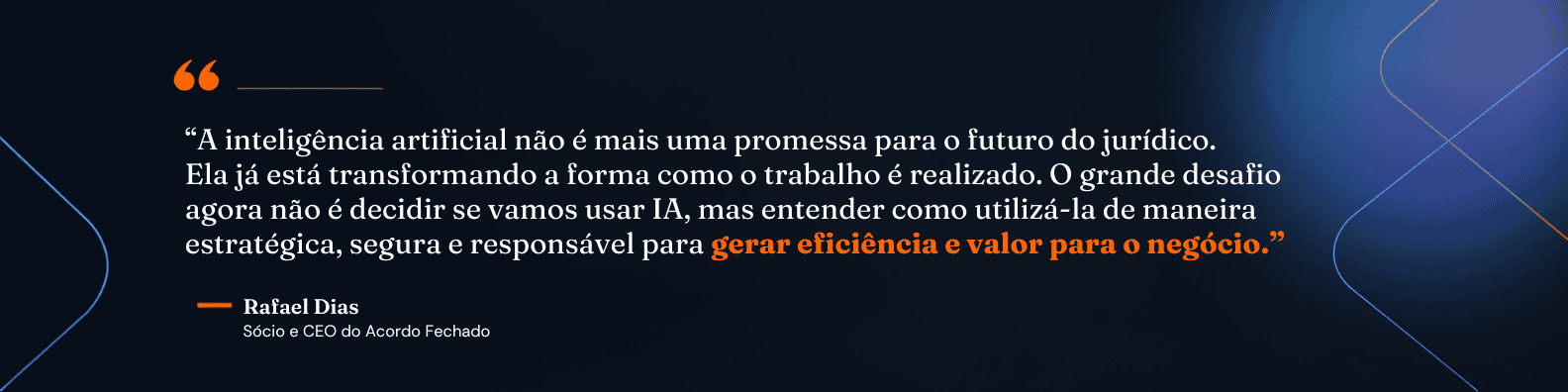 Fala do sócio Rafael Dias